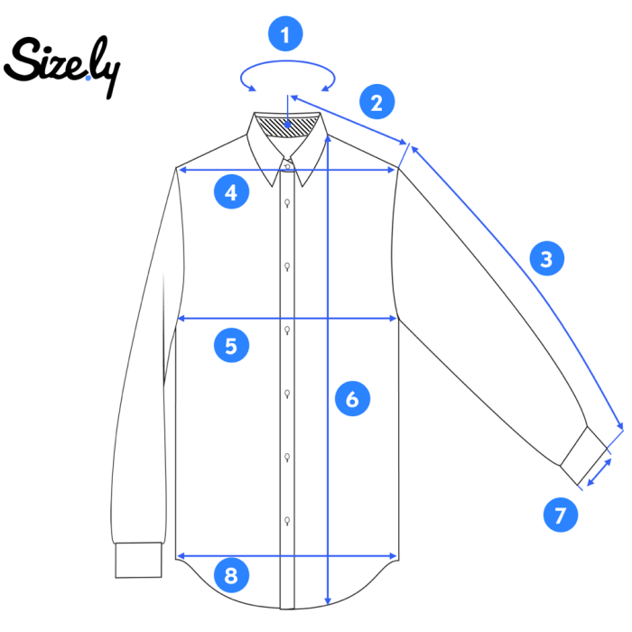 How to measure a dress shirt for men