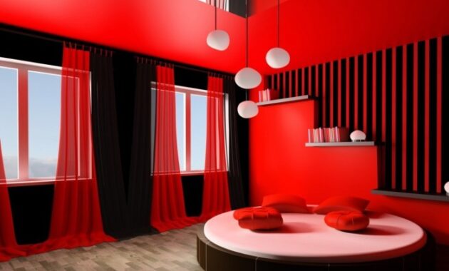 How to decorate arystie red room