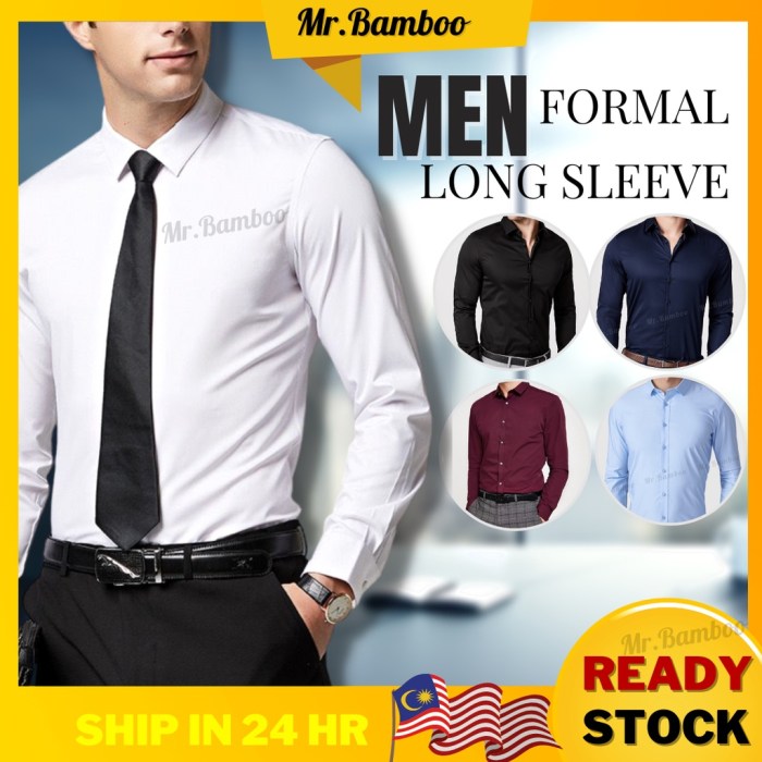 Men's slim fit dress shirt