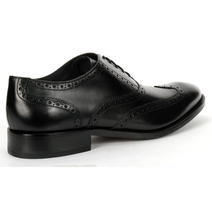 Mens wingtip dress shoes black