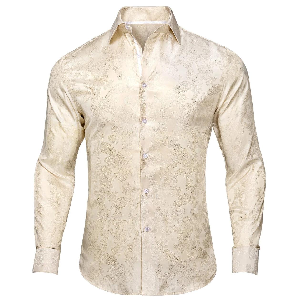 Men's champagne dress shirt