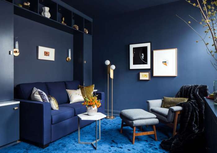 How to decorate a light blue living room