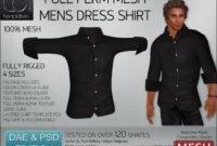 Mens mesh dress shirt