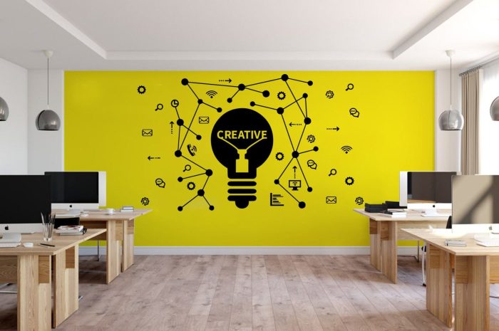 How to decorate the walls of your office