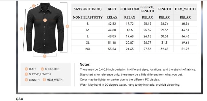 Dress shirt size calculator men's