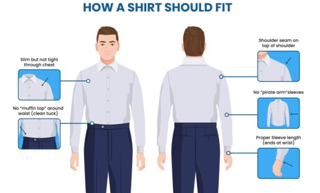 Men's dress shirt size