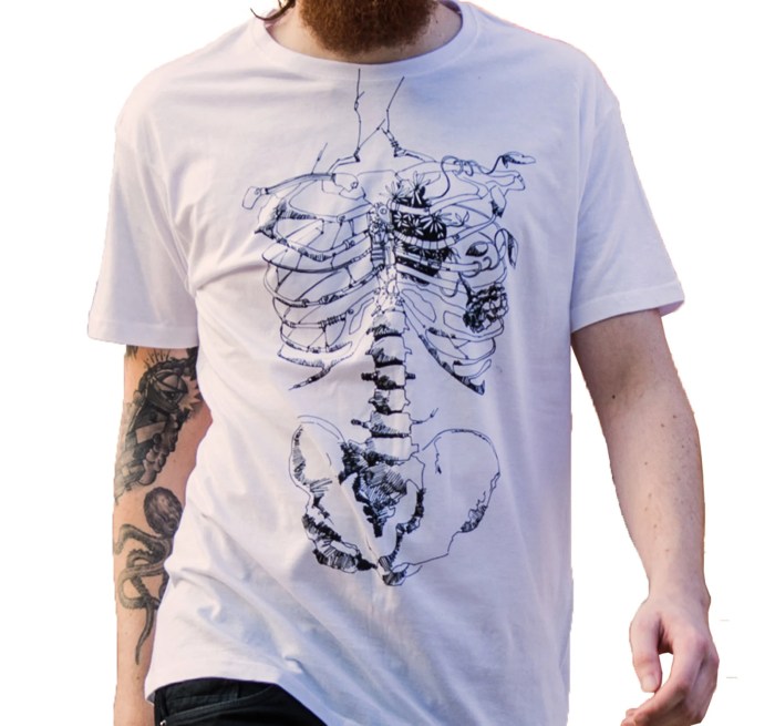 Skeleton dress shirt mens