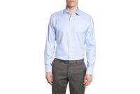 Mens steel blue dress shirt