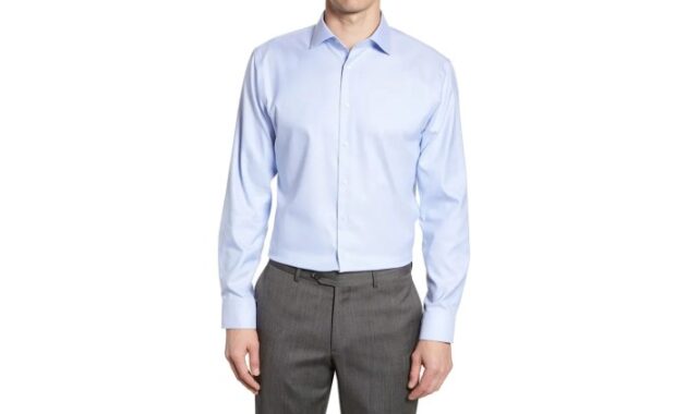 Mens Steel Blue Dress Shirt – Stylish and Sophisticated Attire for Men