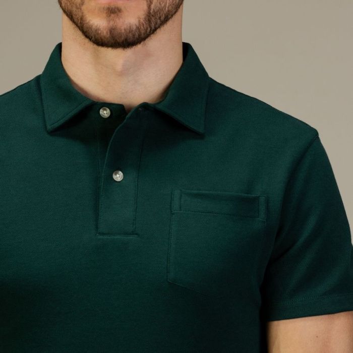 Emerald green dress shirt for men